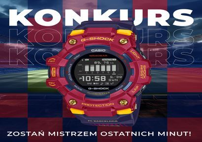 ⚽ KONKURS: Wygraj limitowany zegarek G-Shock FC Barcelona! ⌚