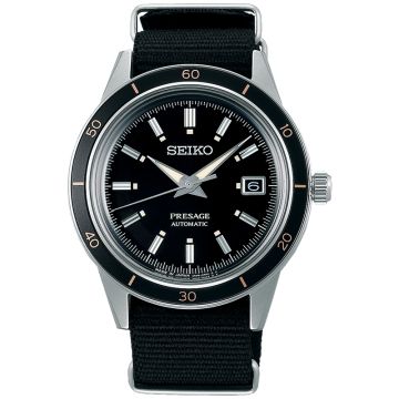 Odkryj zegarek męski SEIKO PRESAGE AUTOMATIC STYLE 60'S  SRPG09J1 na pasku - timetrend.pl