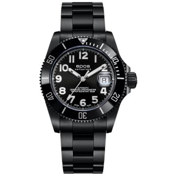 Zegarek męski na bransolecie EPOS Sportive Diver Titanum COSC Limited Edition 3504.138.85.35.95 w zestawie z paskiem NATO