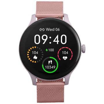 Smartwatch damski Garett Classy różowy, stalowy