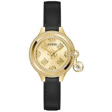 GUESS Ladies Black Gold Tone GW0684L3