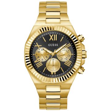 GUESS Mens Gold Tone Multi-function Watch GW0703G5