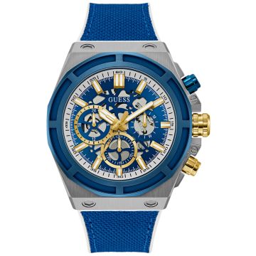 GUESS Mens Blue 2-Tone Multi-function GW0713G1