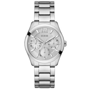 GUESS Ladies Silver Tone Multi-function Watch GW0760L1