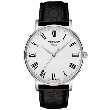Klasyczny zegarek męski na pasku Tissot Everytime T143.410.16.033.00