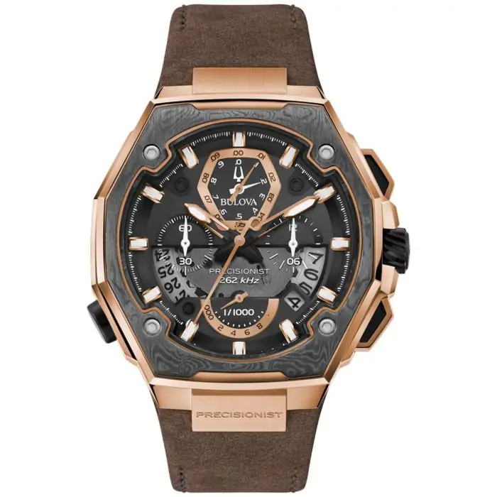 Bulova precisionist shop gold watch