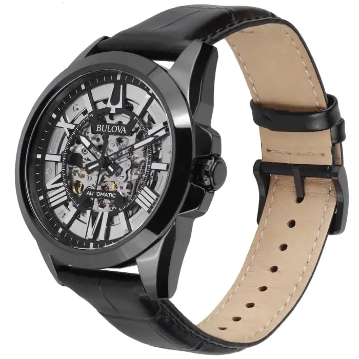 Bulova automatic skeleton clearance watch