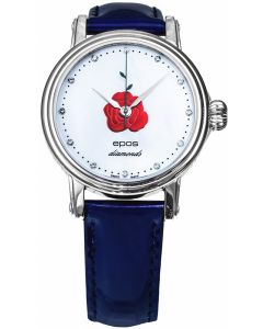 Elegancki zegarek damski na pasku z diamentami Epos Diamonds by Izabela Łapińska Limited Edition 4390.152.20.98.96