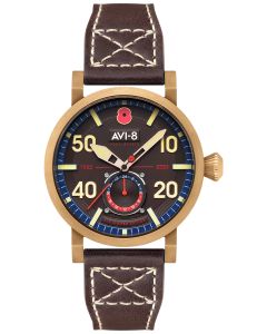 AVI-8 Carbon Brown Dambuster 80th Anniversary Royal British Legion Meca-Quartz Limited Edition AV-4108-RBL-05