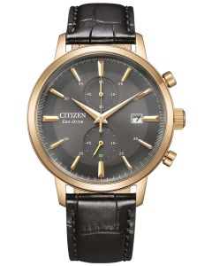 Sportowy męski zegarek z szarą tarczą Citizen Eco-Drive CA7067-11H