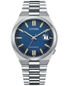 Zegarek męski z niebieską tarczą Citizen Tsuyosa NJ0151-88L