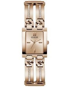 GUESS Ladies Rose Gold Tone Analog Watch GW0668L3