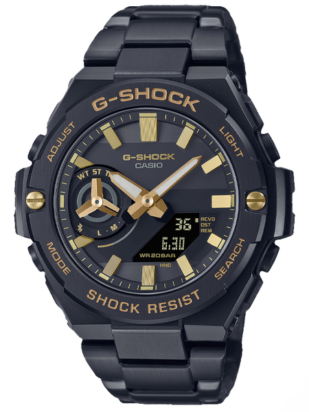 Czarny zegarek męski Casio G-Shock G-Steel Premium Stay Gold GST-B500BD-1A9ER