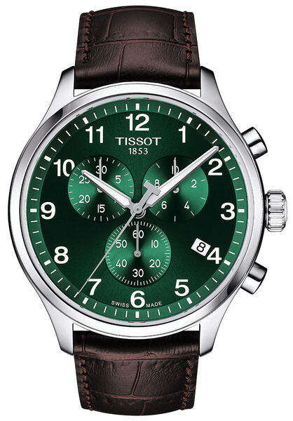 Zegarek męski z zieloną tarczą TISSOT T116.617.16.092.00 