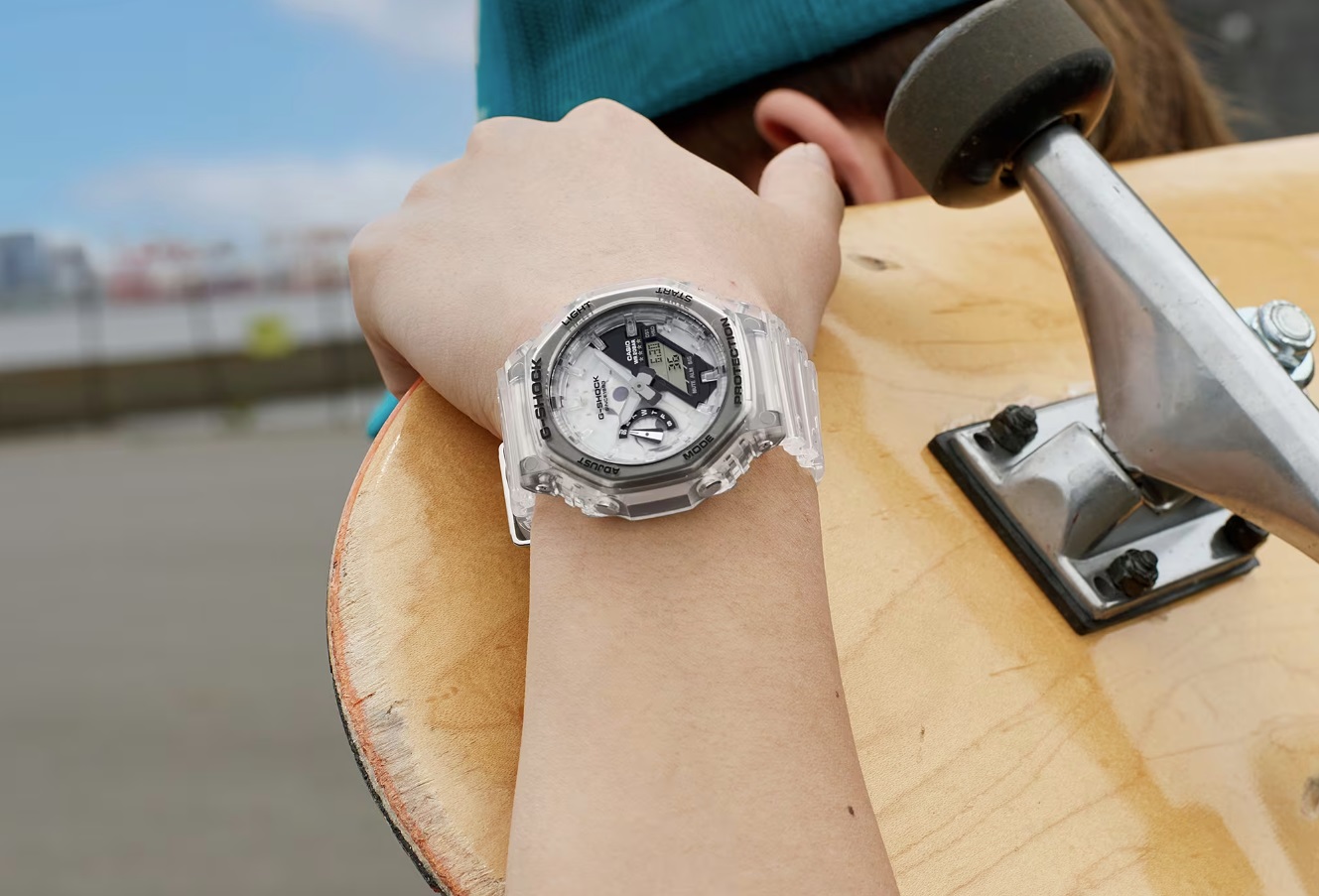  transparentny zegarek męski G-Shock  GA-2140RX-7AER 