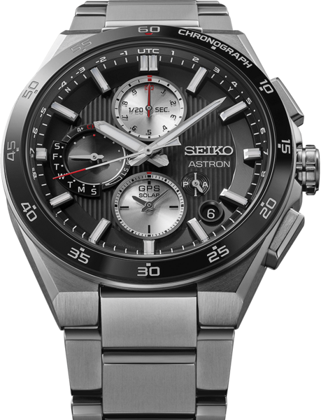 Zegarek męski Seiko Astron GPS Solar Dual-Time Chronograph 5X83 SI SSH151J1