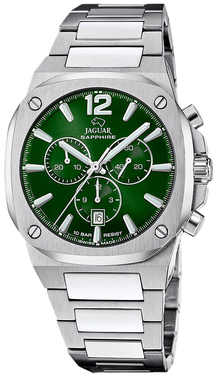 Zegarek męski z zieloną tarczą Jaguar J1025/2