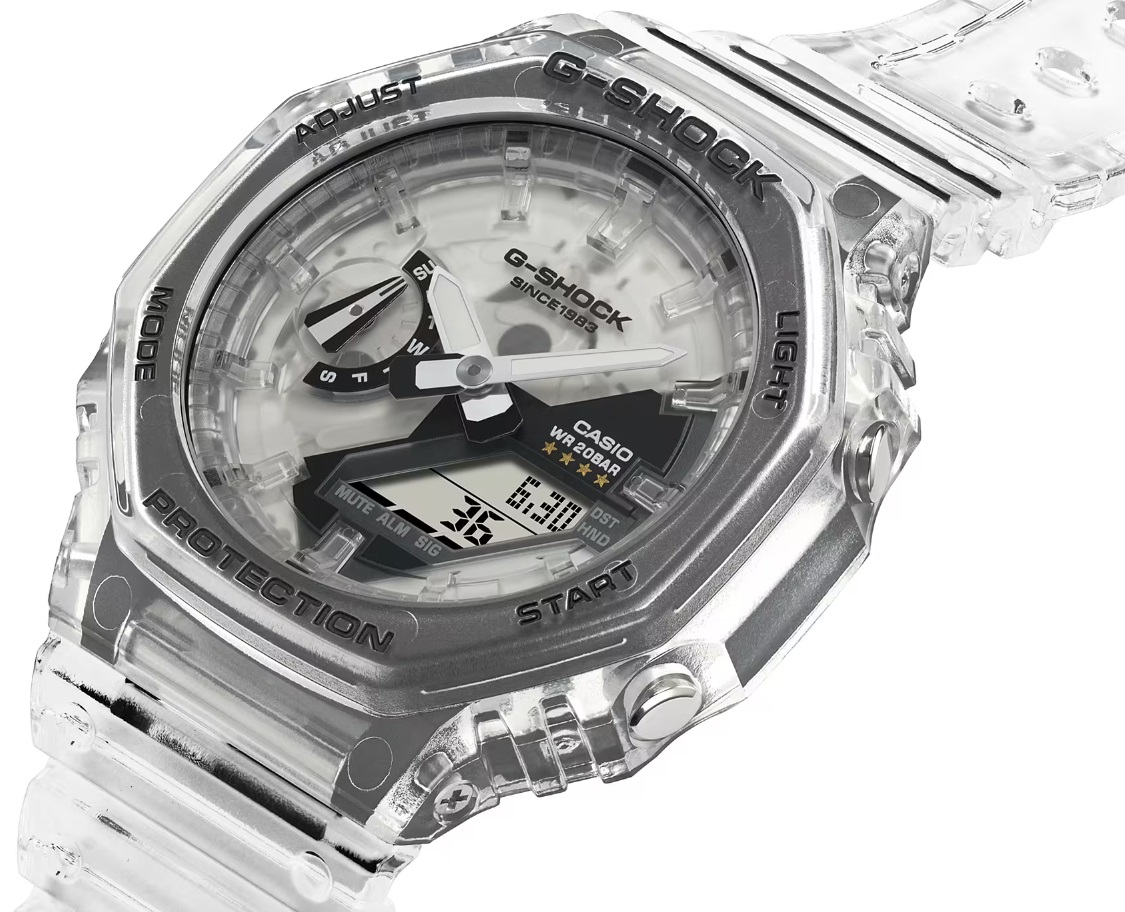  transparentny zegarek męski G-Shock  GA-2140RX-7AER 