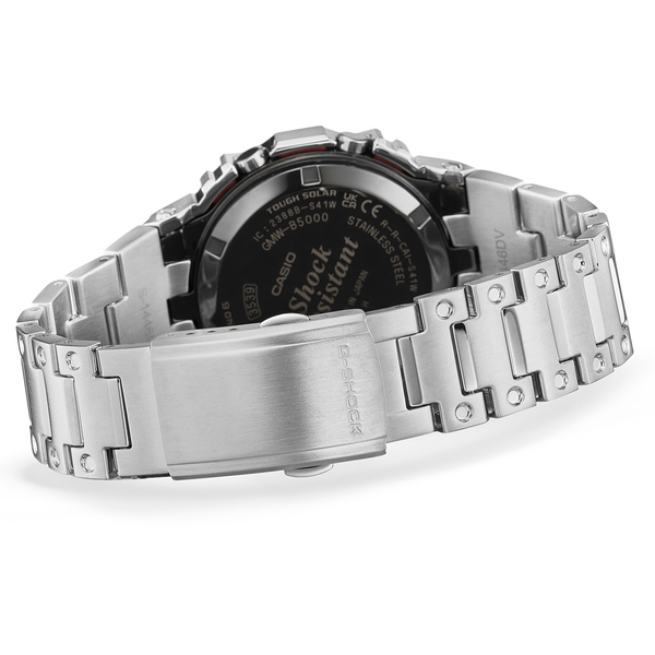 srebrny zegarek na bransolecie G-Shock Premium G-Steel Bluetooth GMW-B5000PC-1ER