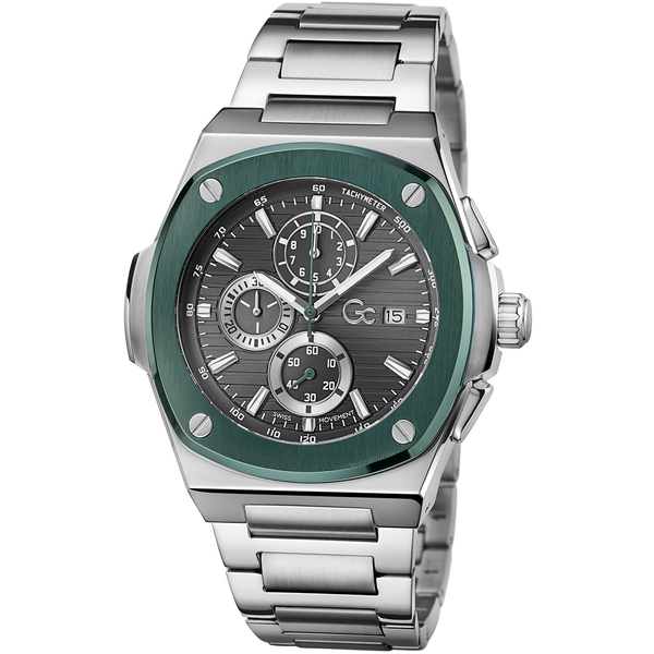 Zegarek męski GC Coussin Shape Chrono Metal Y99022G5MF