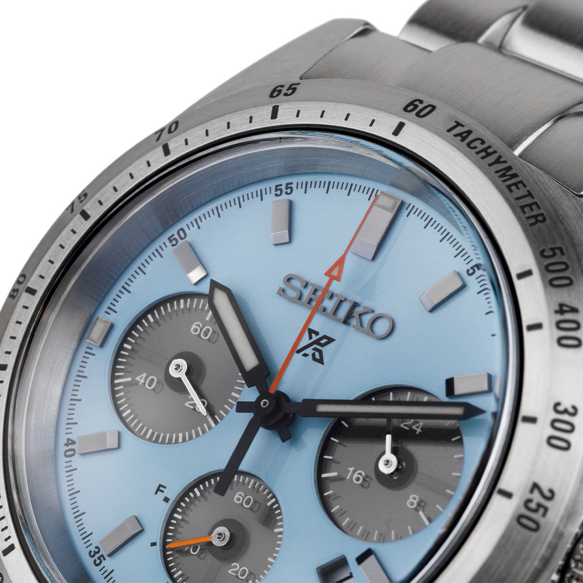 Odkryj zegarek męski Seiko Prospex Speedtimer 1/100 Sec Solar Chronograph SI SFJ003P1 z mechanizmem solarnym, chronografem oraz oryginalną tarczą