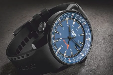 Zegarek męski z niebieską tarczą TRASER P68 Pathfinder GMT Blue 109743